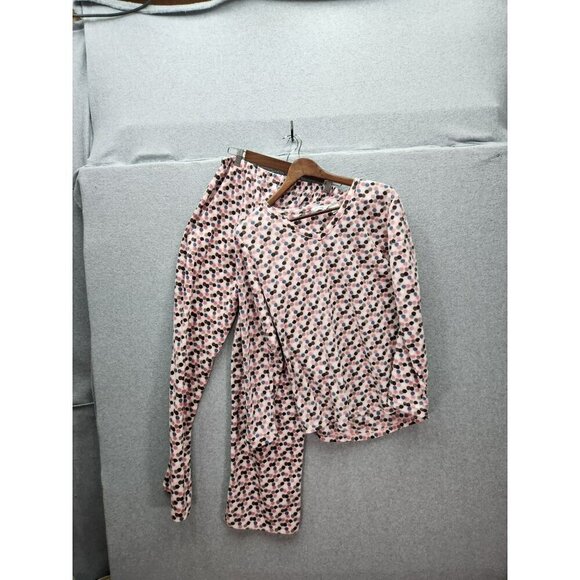 Mayfair Womens Medium Polka Dot Pajama Set - Picture 1 of 8